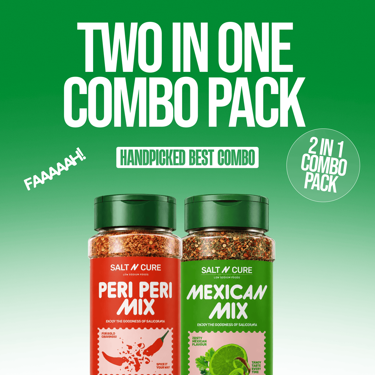 Two in One Combo Pack – Mexican & Peri Peri Seasoning Set