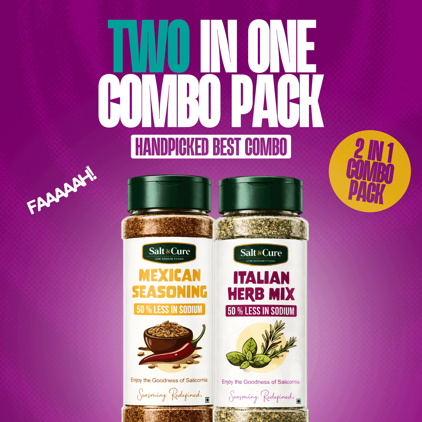 Two in One Combo Pack – Mexican & Italian Herb Seasoning Set