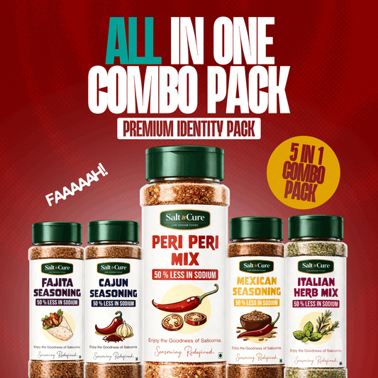 All in One Combo Pack (5-in-1) – Low Sodium Seasoning Set