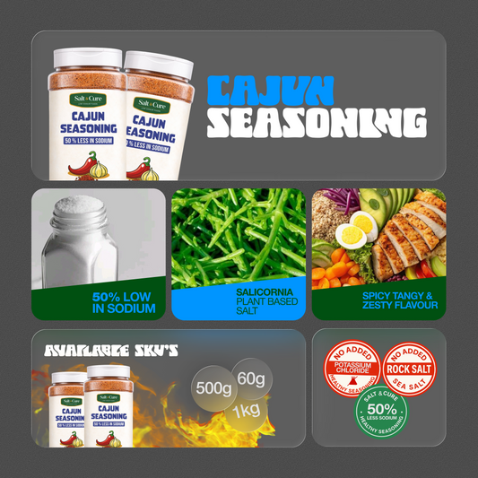 Cajun Seasoning – 50% Less Sodium 500gms