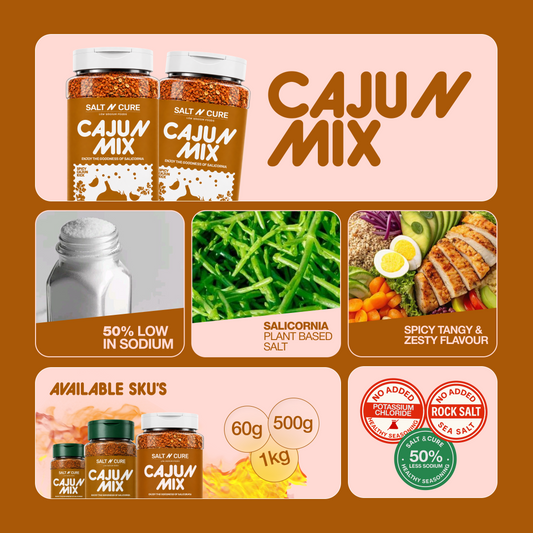 Cajun Seasoning – 50% Less Sodium 500gms