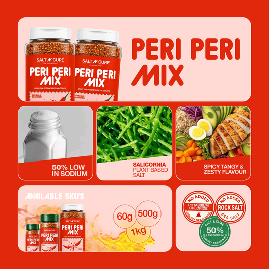 Peri Peri Seasoning – 50% Less Sodium 500 gms
