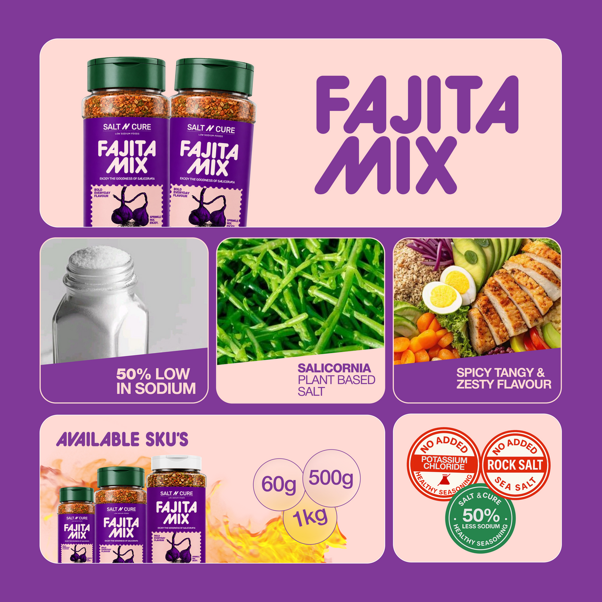 Fajita Seasoning - 50% Less Sodium